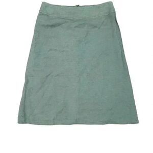 William Riera Women's Teal Viscose A-Line Lined Skirt NEW